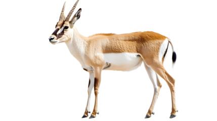 Majestic Pronghorn Isolated on Tranasparent Background with Transparency