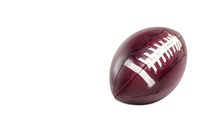 Dynamic American College High School Junior Athlete with Striped Football Jersey in Action