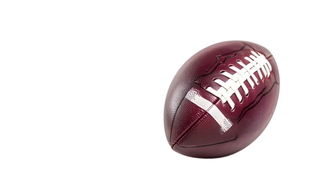 Dynamic American College High School Junior Athlete with Striped Football Jersey in Action - Powered by Adobe