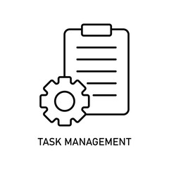 Icon a task management, isolated against a clean background.