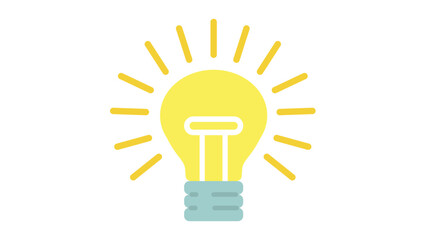 vector light bulb icon