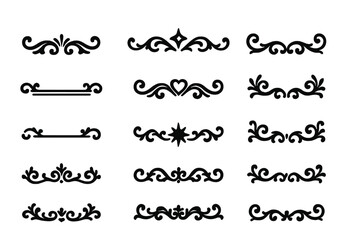 Elegant decorative borders for design projects, suitable for invitations and branding materials