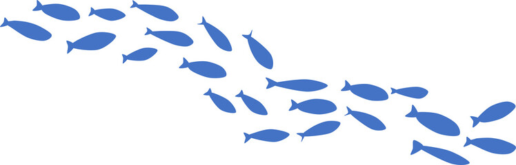 魚影のグラフィック素材イラスト