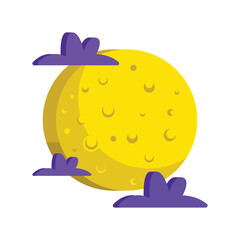 Moon Vector style icon. Eps 10 file