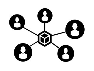 Elegant Illustrate The Concept Of A Decentralized Autonomo Icon