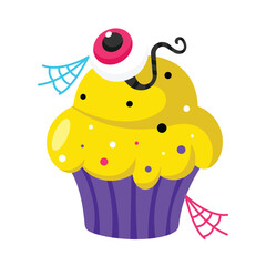 Scary Cake Vector style icon. Eps 10 file
