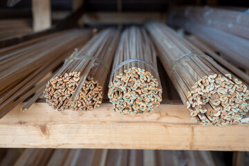 Assorted Wood Trim and Molding Pieces for Carpentry and Interior Design