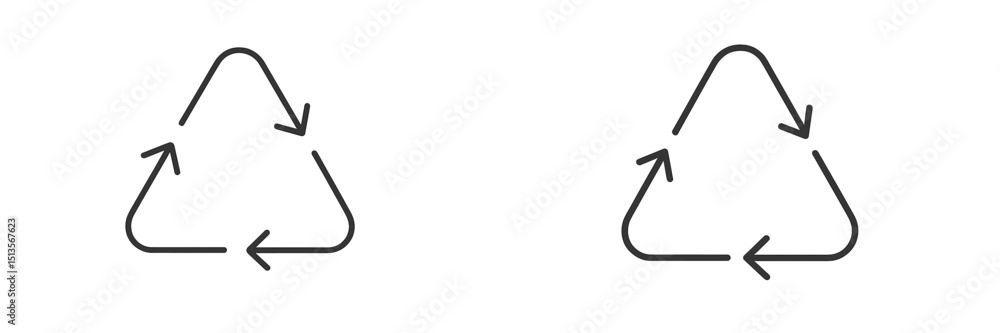 Poster Symbols representing recycling concepts on a minimalistic background highlighting sustainability efforts