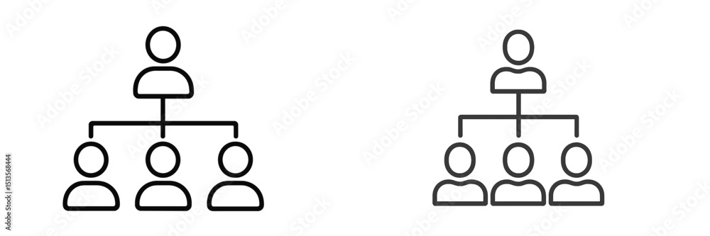 Aufkleber organization chart illustrating hierarchy and team structure in business settings