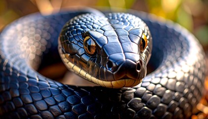 detailed close up image of a anaconda snake