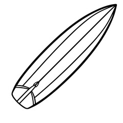 Surfing Board vector Sketch