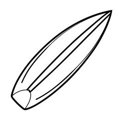 Surfing Board vector Sketch