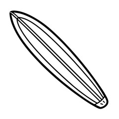 Surfing Board vector Sketch