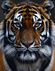 Fototapeta premium detailed close up image of a tiger