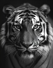Obraz premium detailed close up image of a tiger
