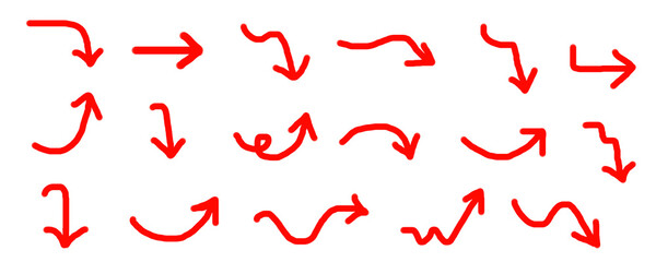 Hand-drawn Arrow Set (手書き風矢印セット)