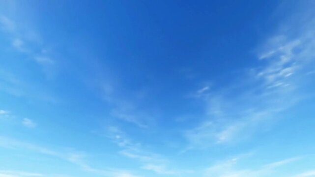 Stunning Azure Sky Canvas High-Resolution Cloudless Blue Sky Stock Video Footage