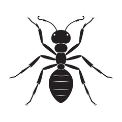 Ant silhouette vector illustration file.