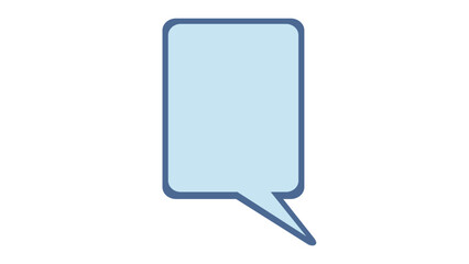 Naklejka premium Rectangular Chat Bubble Outline Icon