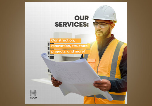 Civil Engineering Template Social Media