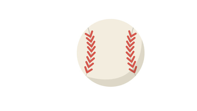 Baseball White Leather Ball