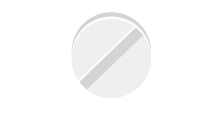Round Medical Tablet Pill Icon