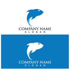 Obraz premium Fish logo template