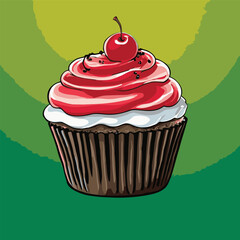 cup cake vector for design needs