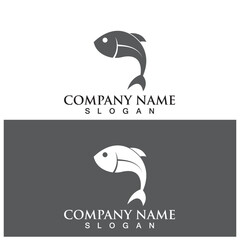 Fish logo template