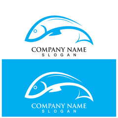 Fish logo template