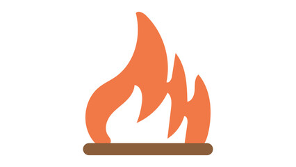 Large Double Flame Icon