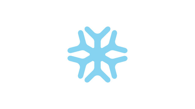 Blue Snowflake Icon