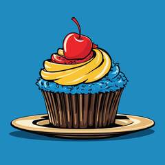 cup cake vector for design needs