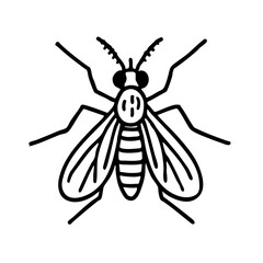 Sandfly Doodle Art - Order Diptera