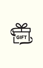  Gift black logo  vector