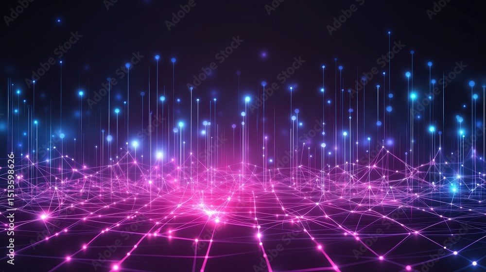 Poster a futuristic circuit background that looks like its from the heart of a digital universe.