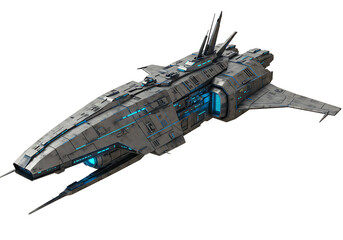 Futuristic Spaceship: Sci-Fi Vessel Design Concept