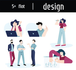 vector illustration of a wedding invitation - Online Communication and Support – Flat Office Telemarketing Setup - Call Center Illustration – Flat Design of Agent with Microphone - Flat Design of Call