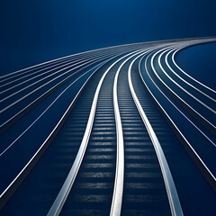 Obraz premium Gleaming Abstract Pathways