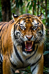 Fototapeta premium portrait of a bengal tiger