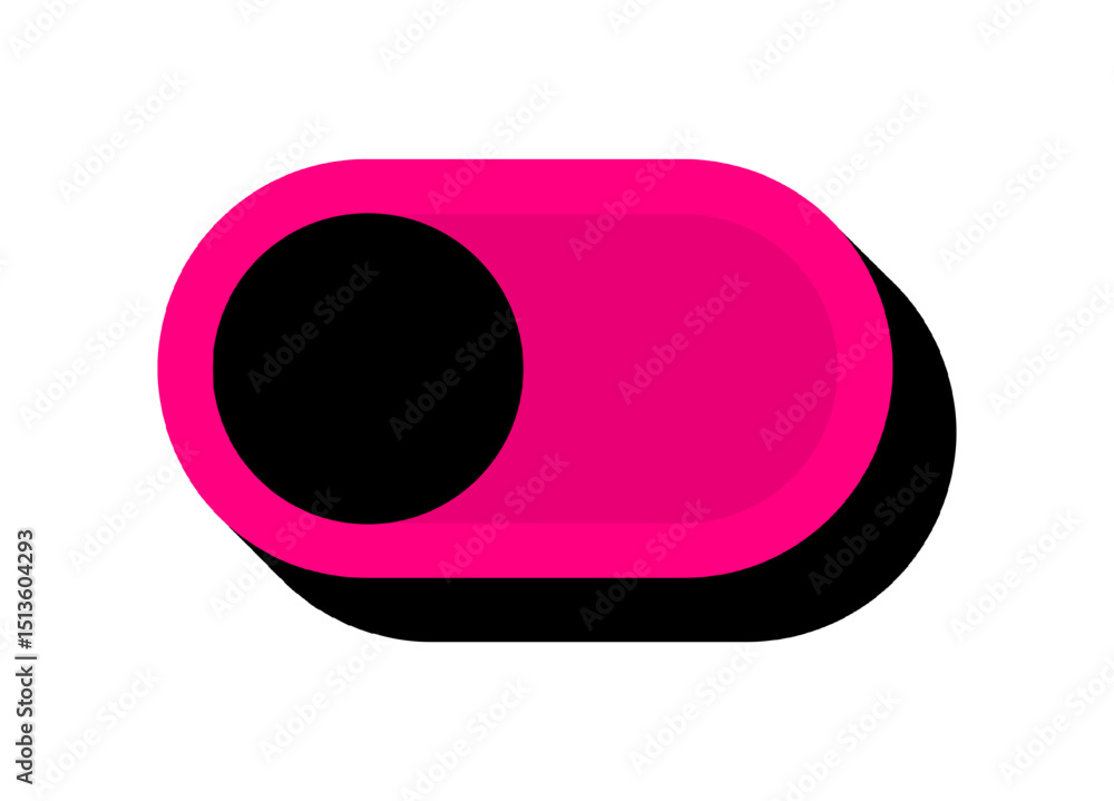 Poster on off toggles switch buttons vector set. modern web and mobile app switch button interface elements
