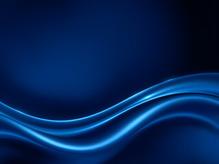 Fototapeta premium Abstract blue wave background with smooth curves and gradients creating a modern and elegant design for various creative and decorative purposes