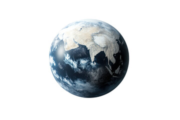 Highly detailed and realistic image of planet Earth showing continents, oceans, clouds, and atmospheric weather patterns from space with vibrant colors and clarity