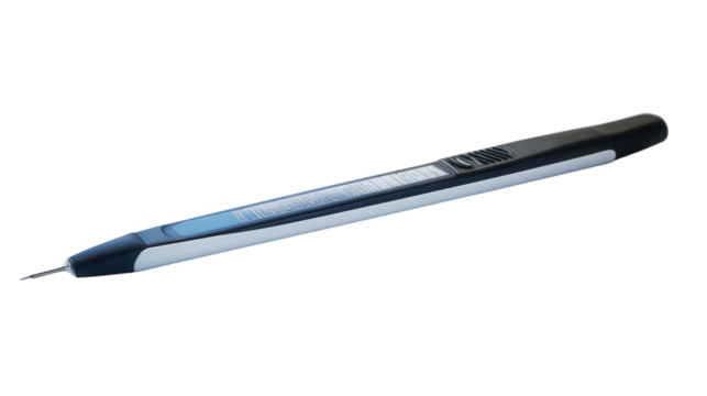 Bluetooth-enabled digital thermometer, Transparent background, PNG file