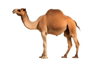 camel isolated on white