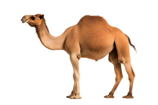 camel isolated on white