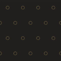 Gold Gradient Star on Black background. Christmas or New year Party Decoration. Outline Star Seamless Pattern background. Elegant Vintage Aesthetic Boho Textile Print. Wrapping Paper, Baby Wall Art 