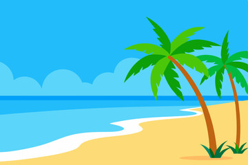 Obraz premium tropical beach with crystal clear turquoise water