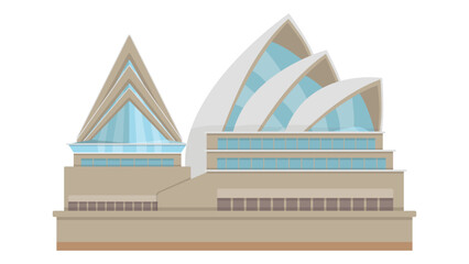 vector illustration of a wooden building
