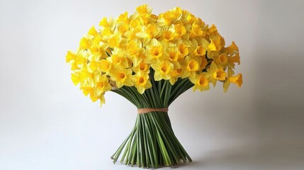 Golden Embrace: Large Bouquet of Yellow Daffodils


